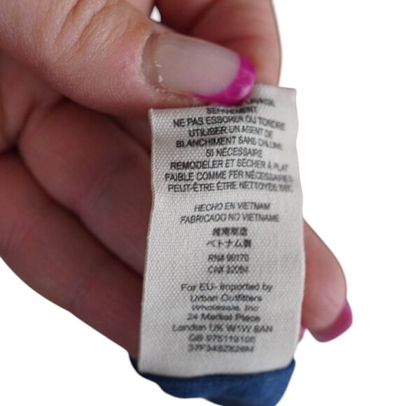 Free People Womens Boho Babydoll Floral Velvet‎ Long Sleeve Dress XS - Picture 9 of 9